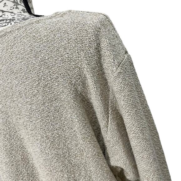 Vintage 1990s Green Brand Oatmeal Marled Knit Sweater XL - Picture 8 of 14